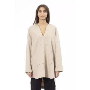 Alpha Studio Beige Wool Women's Hoodie